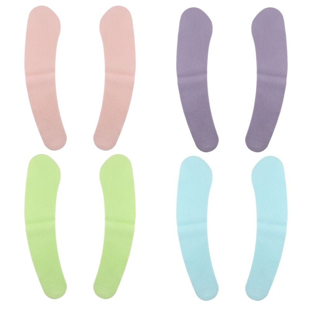 4 Pair Bathroom Washable Reusable Warm Toilet Seat Cover Pad Multicolored S Size